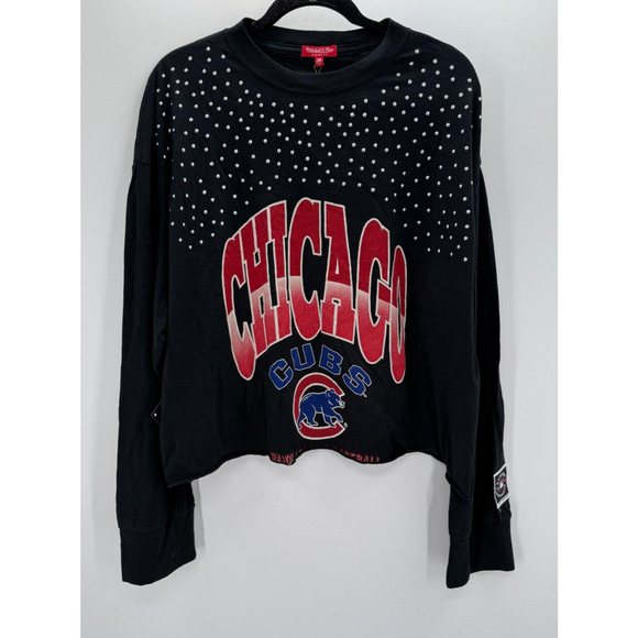Mitchell & Ness Tops - Mitchell & Ness Chicago Cubs Women's Boxy Crop Long Sleeve T-Shirt Size 2XL New